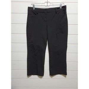 Express womens size 8 black high rise Editor trouser dress pant straight ankle